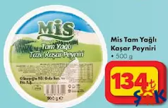 MİS TAM YAĞLI KAŞAR PEYNİRİ 500 G